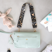 Vegan Leather Nappy Change Clutch Bag - Seaspray