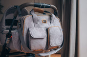 Baby Travel Crib Changing Bag - Windsor Grey - POD ® - 0