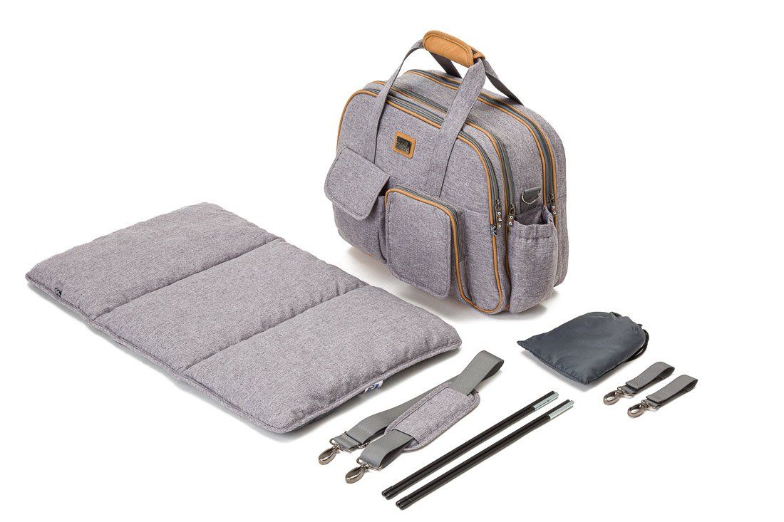 Baby Travel Crib Changing Bag - Windsor Grey - POD ® - 6