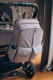 Baby Travel Crib Changing Rucsac - Windsor Grey - RucPOD ® - 3