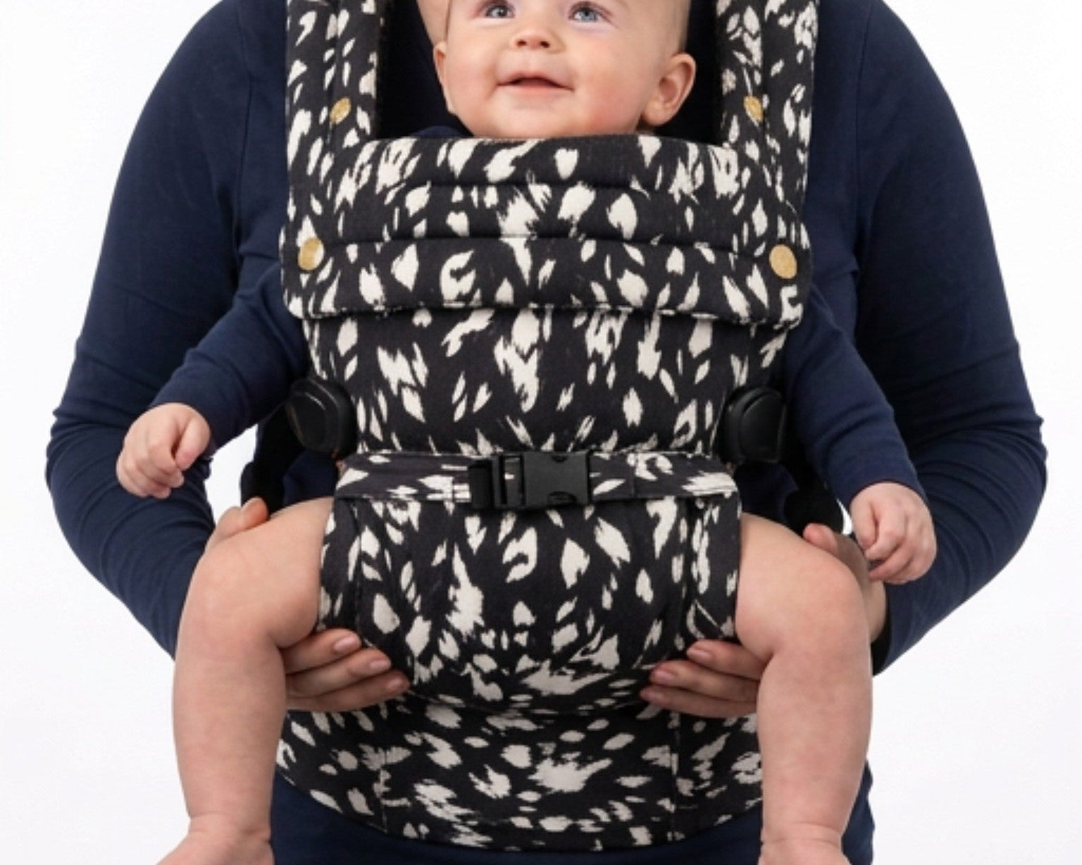 Front facing baby wearing