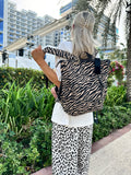 Zebrano Zebra Print Backpack