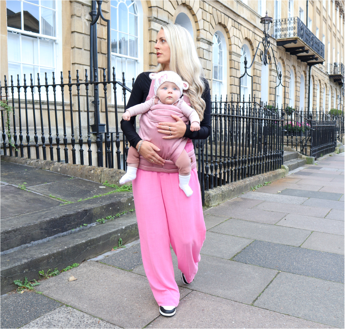 Luxury Velvet Baby Carrier - Cinder Rose