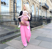 Luxury Velvet Baby Carrier - Cinder Rose