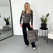 Leopard Print Baby Carrier, backpack and Hipster Bag Bundle