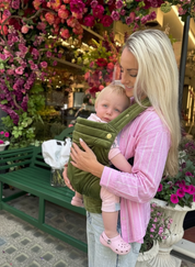 Velvet Baby Carrier - Cedar Green