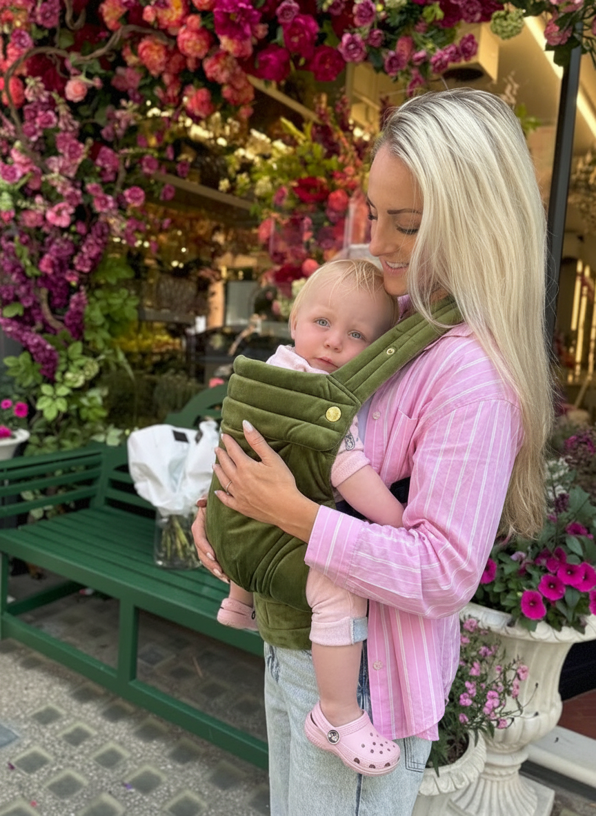 Velvet Baby Carrier | Berry Kiss - Pay with Klarna – Bizzi Growin