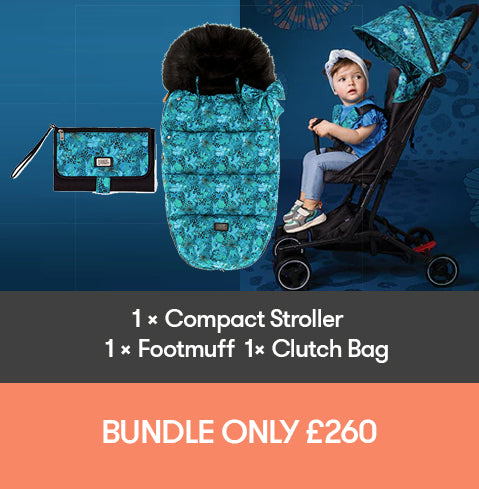 Lightweight stroller sale with footmuff