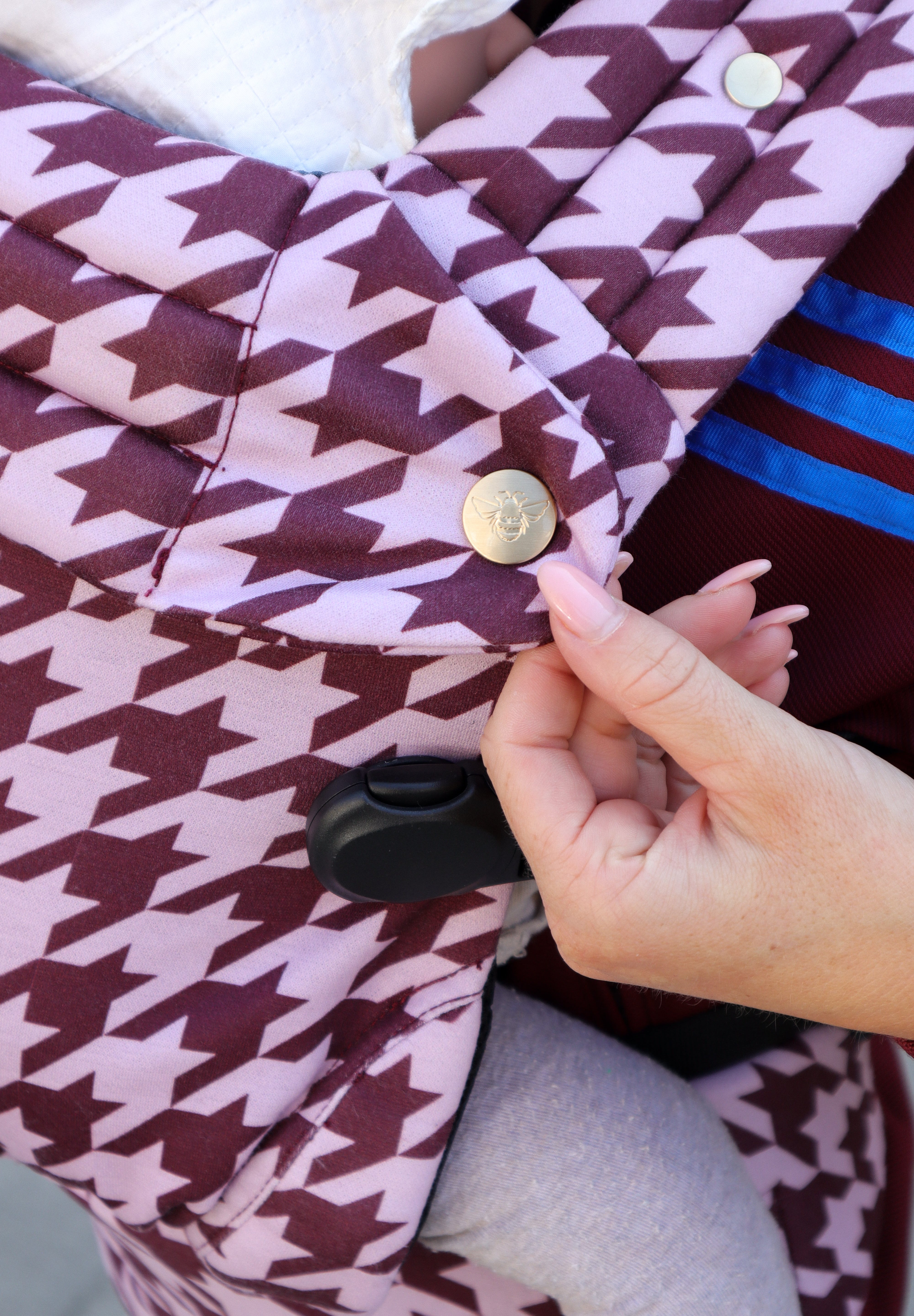 Nomad Air Houndstooth Baby Carrier - Harlow Sweet Lilac