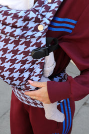 Nomad Air Houndstooth Baby Carrier - Harlow Lavender Blue