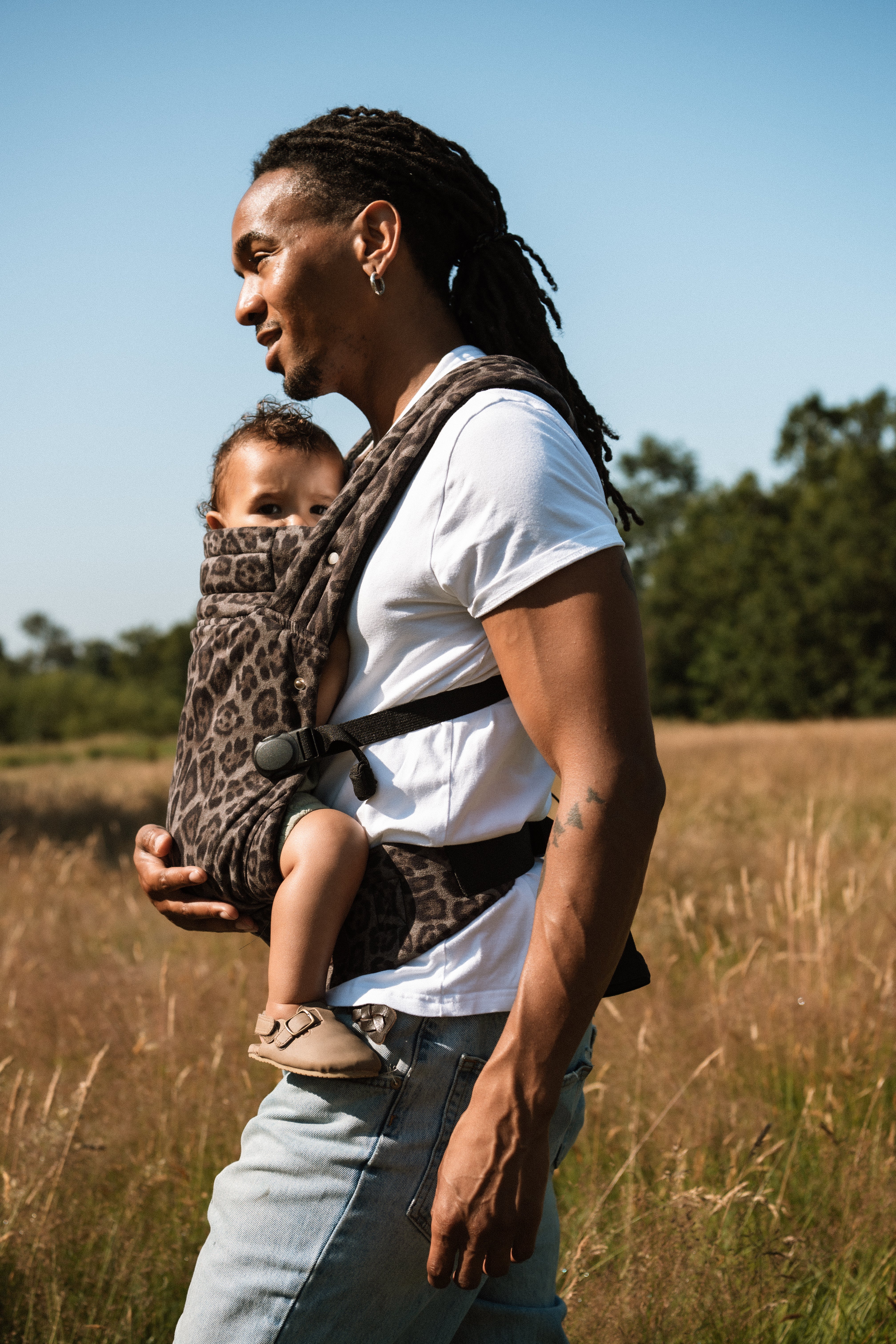 Jaguar Print Baby Carrier | Pay with Klarna – Bizzi Growin Nursery