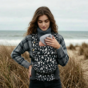 Nomad Air Monochrome Print Baby Carrier - Orca