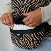 Zebra Print Baby Carrier, backpack and Hipster Bag Bundle