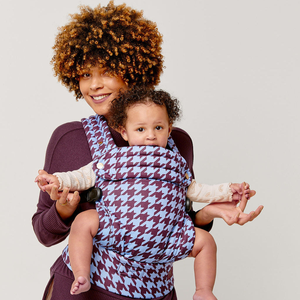 Nomad Air Houndstooth Baby Carrier - Harlow Lavender Blue