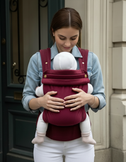Velvet Baby Carrier - Velvet Cherry