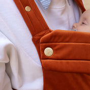 Luxury Velvet Baby Carrier - Cinnamon