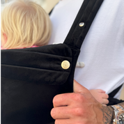 Luxury Velvet Baby Carrier - Onyx Black