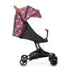 Bizzibuggilite compact stroller reclines fully for nap times.