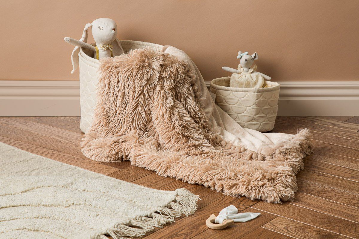 Gorgeous fluffy Biscotti Koochicoo baby blanket