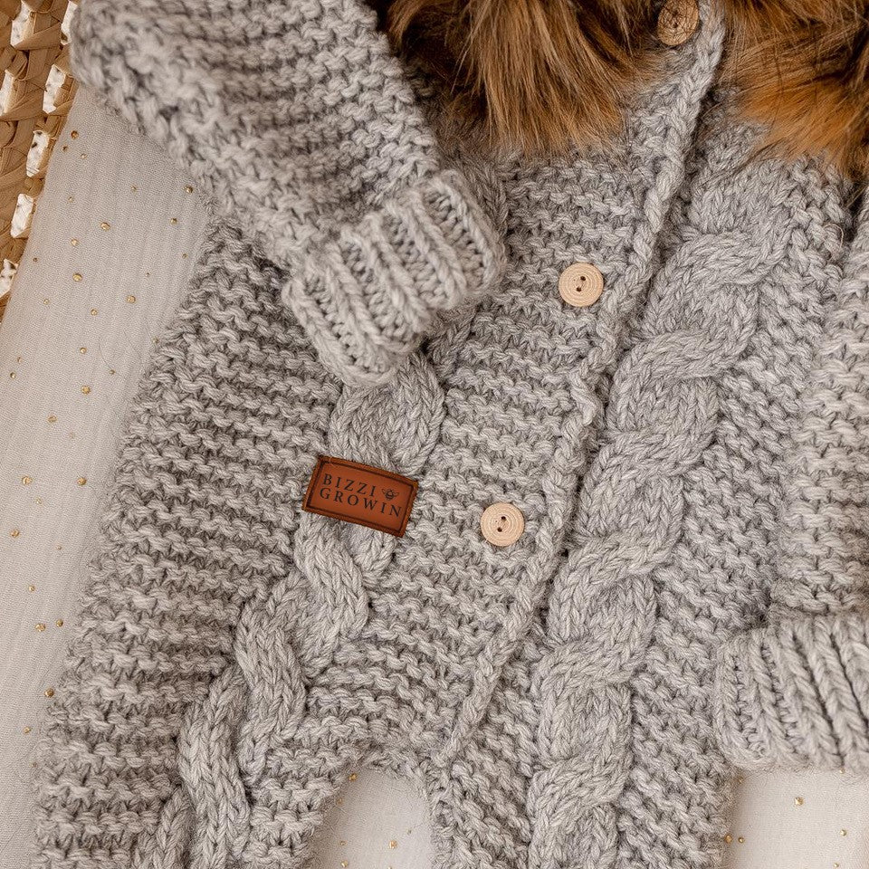 Alpaca Pram Suit - Grey