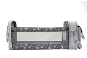 Baby Travel Crib Changing Bag - Vegan Leather Whisper Grey - POD ®
