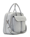 Baby Travel Crib Changing Bag - Vegan Leather Whisper Grey - POD ®