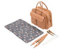 Baby Travel Crib Changing Bag - Vegan Leather Porcini - POD ® - 5