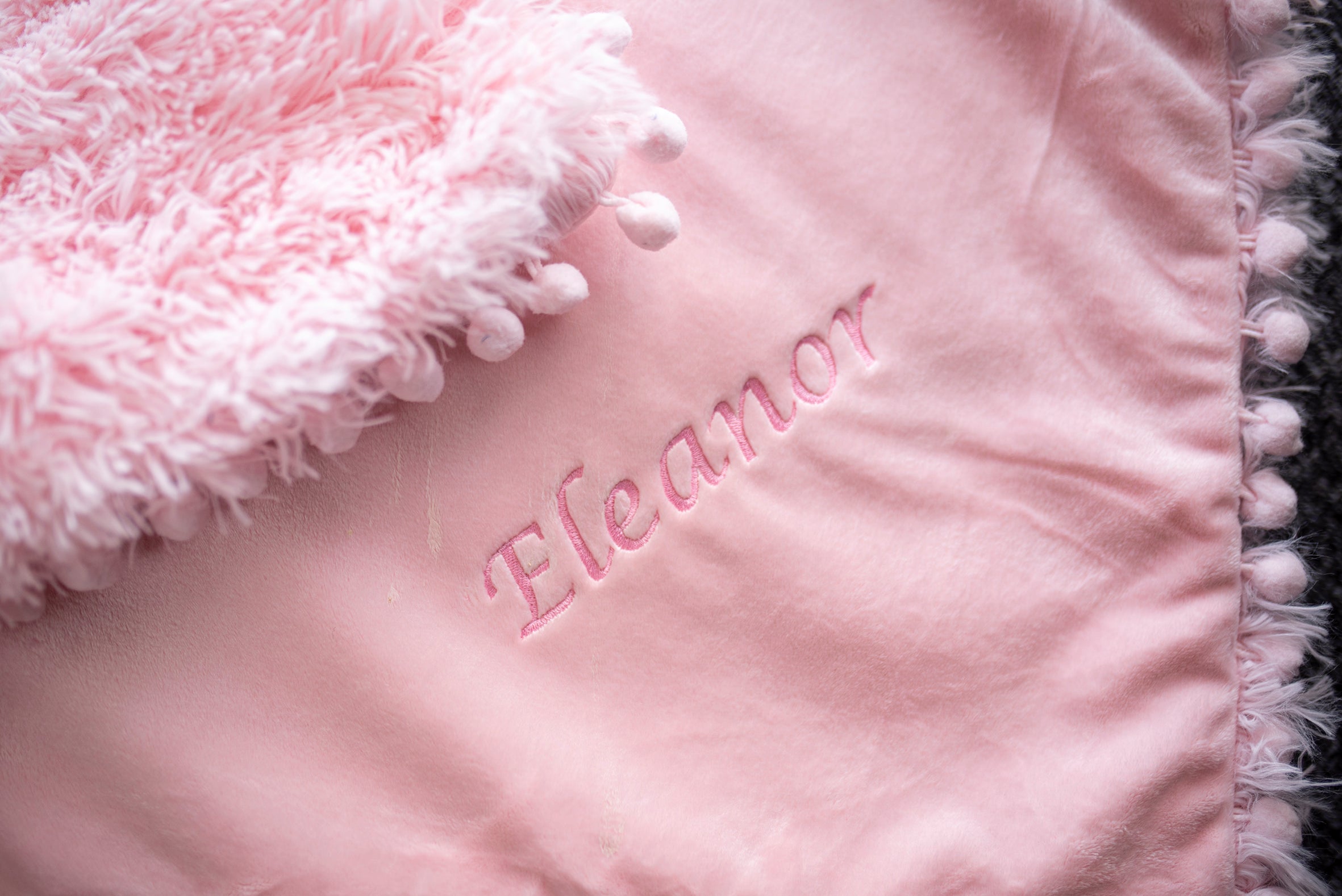 Personalised Baby Blanket - Blush Pink - Koochicoo