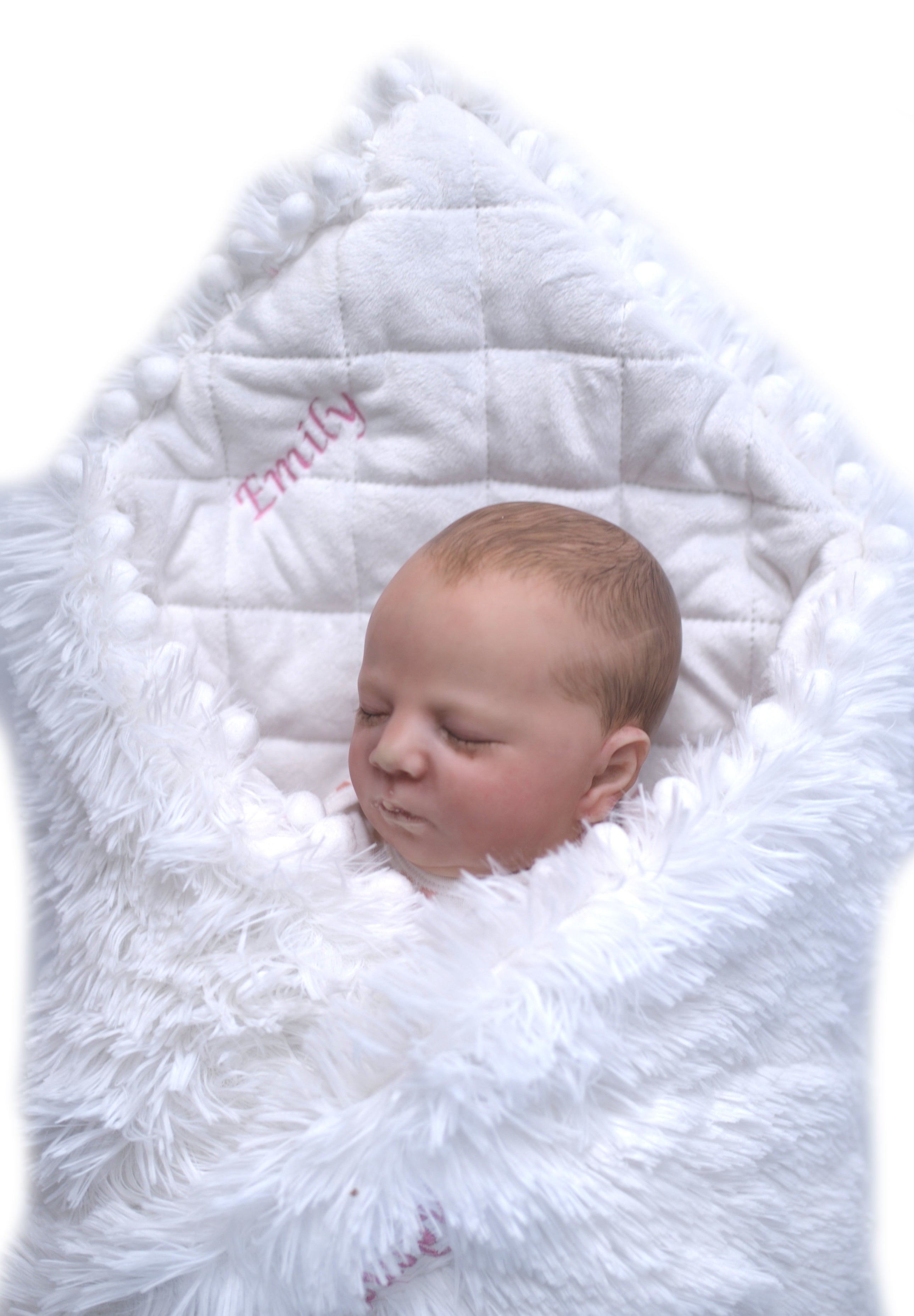 Personalised Baby Blanket - Ice White - Koochiwrap