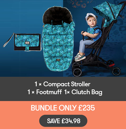 Hummingbird Bundle - Stroller + Footmuff + Clutch Bag