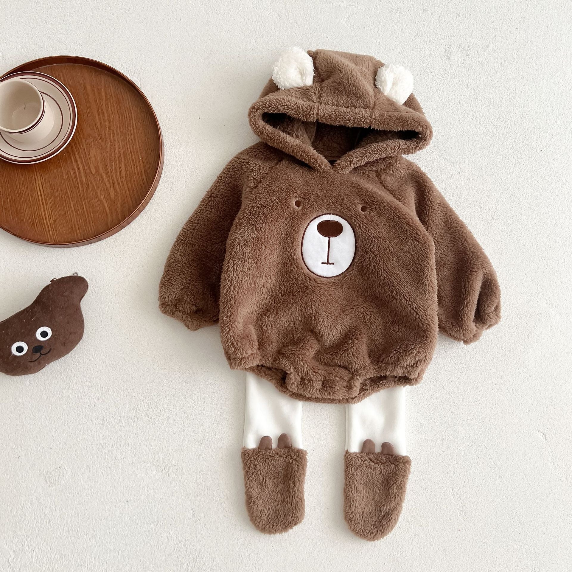 Hooded Bear Romper and Pants