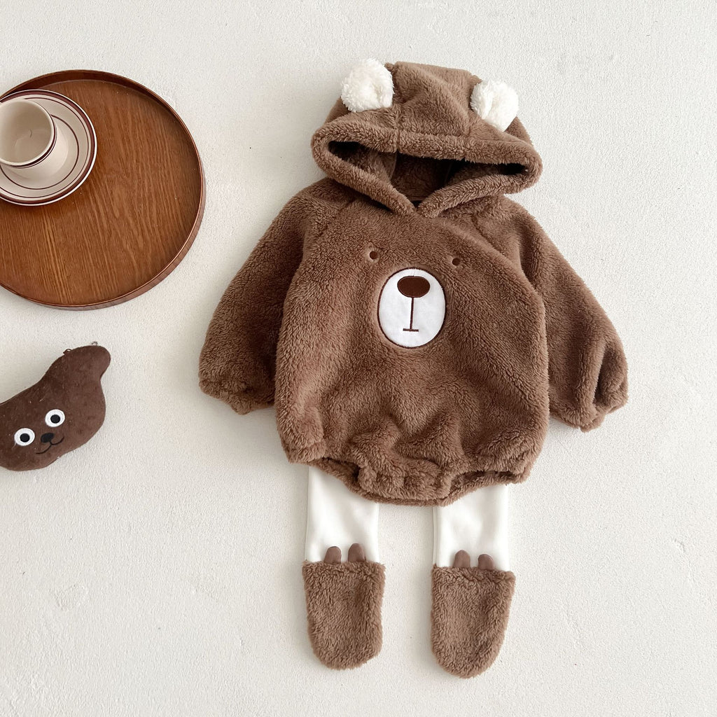 Hooded Bear Romper and Pants