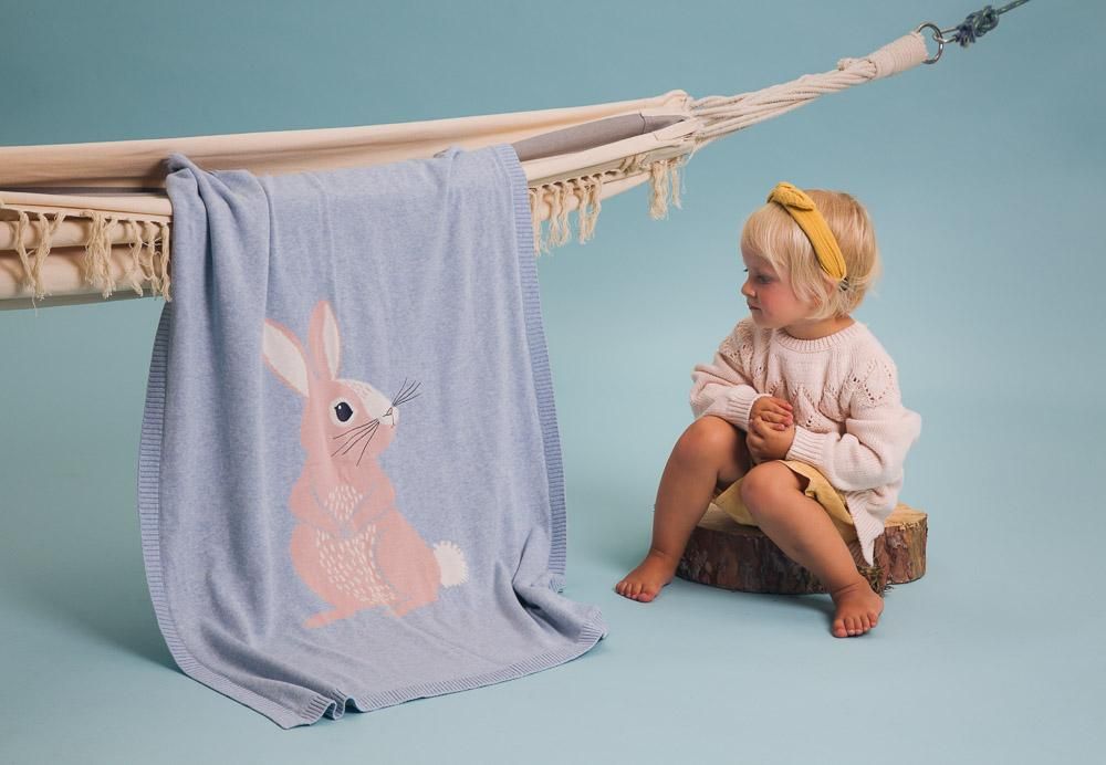 Baby Blanket - Cotton Tail Bunny - 1