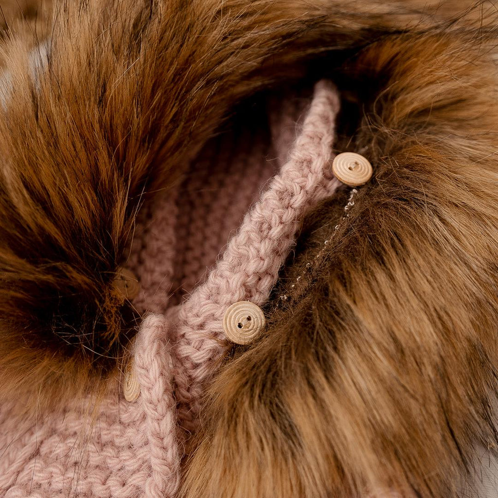 Alpaca Pram Suit - Pink